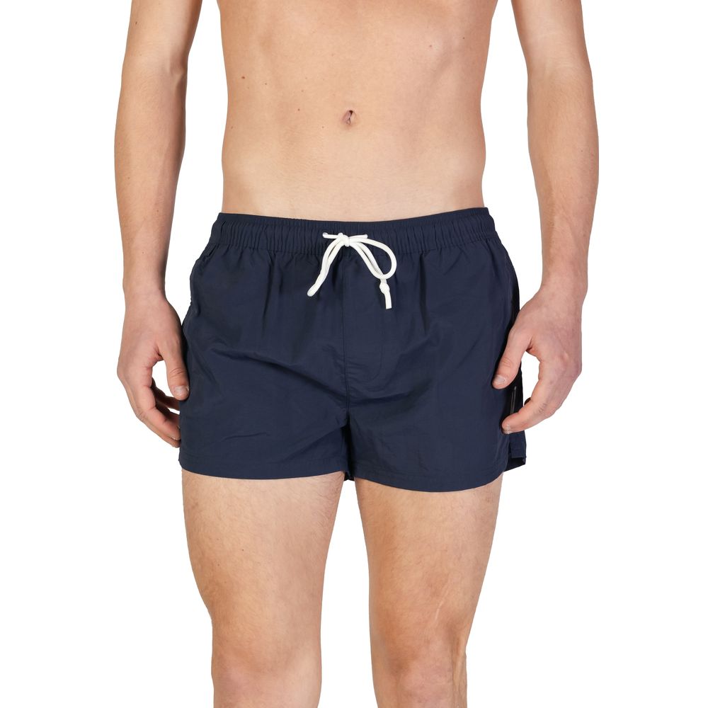Blaue Polyester-Badeshorts