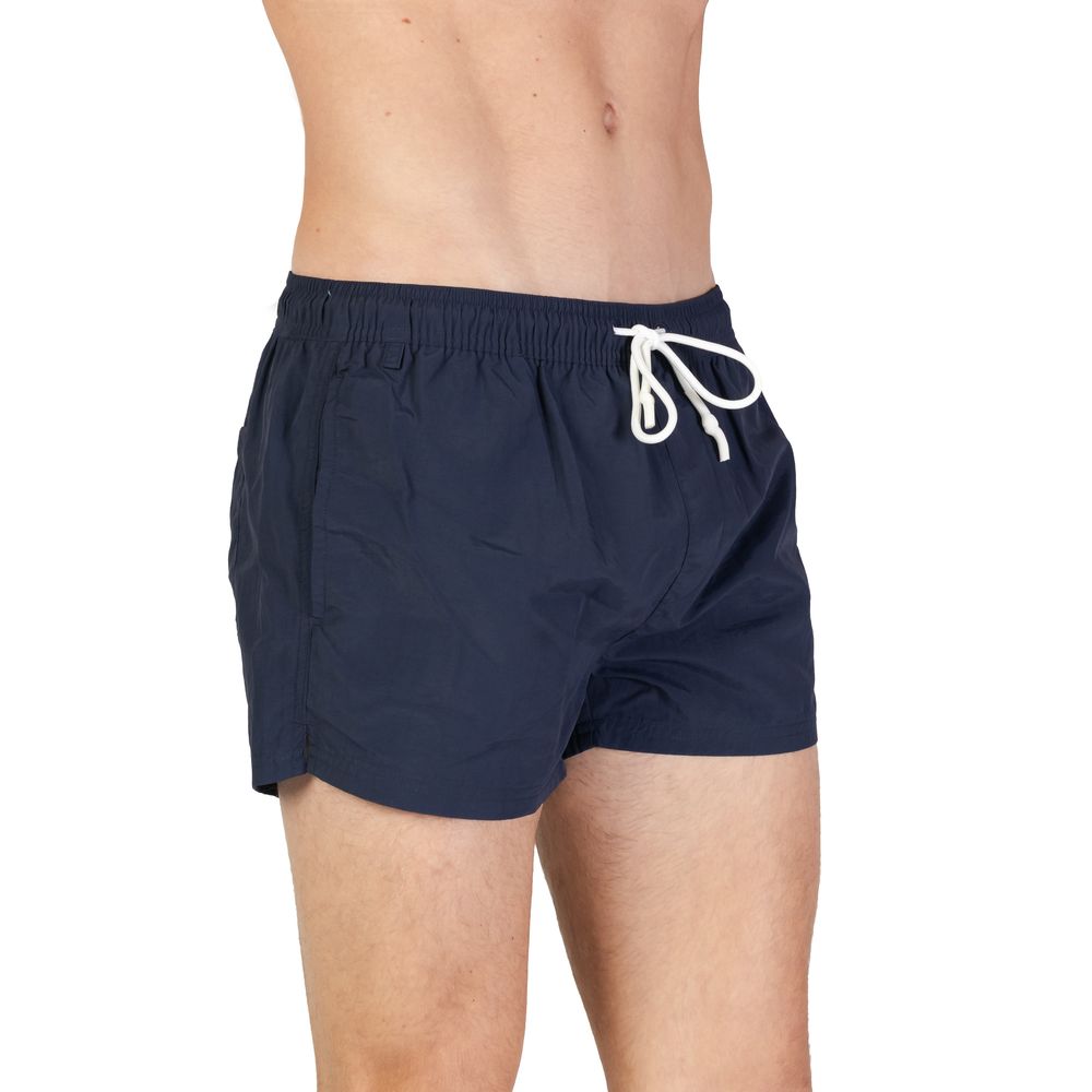 Blaue Polyester-Badeshorts