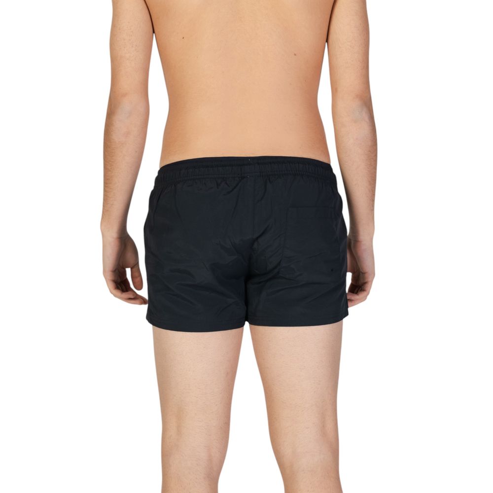 Schwarze Polyester-Badeshorts