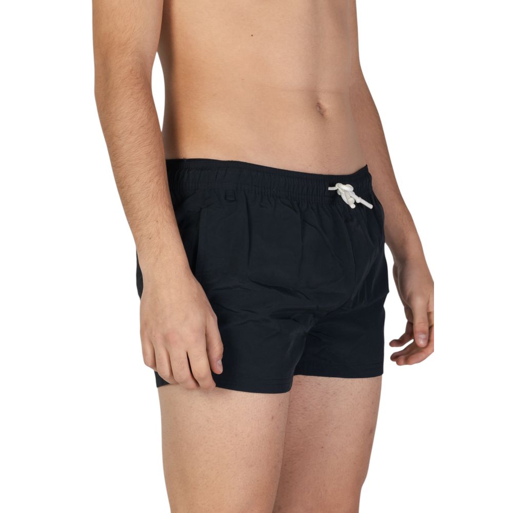 Schwarze Polyester-Badeshorts