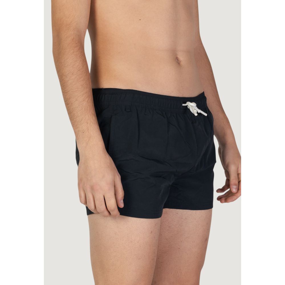 Schwarze Polyester-Badeshorts