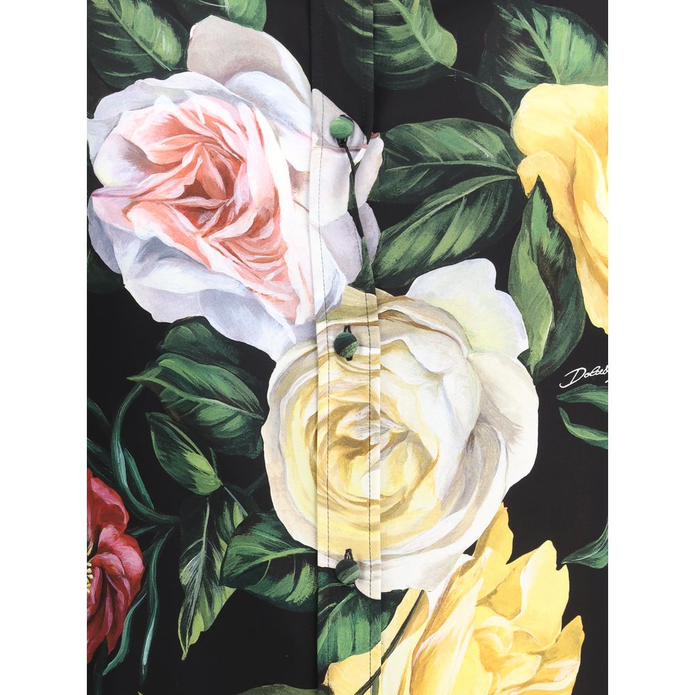 Hemd mit Rosen- und Pfingstrosen-Print