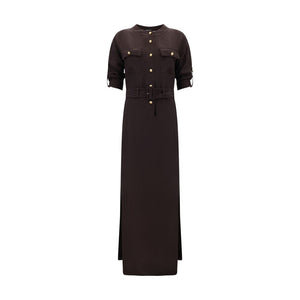 Langes Chemisier-Kleid