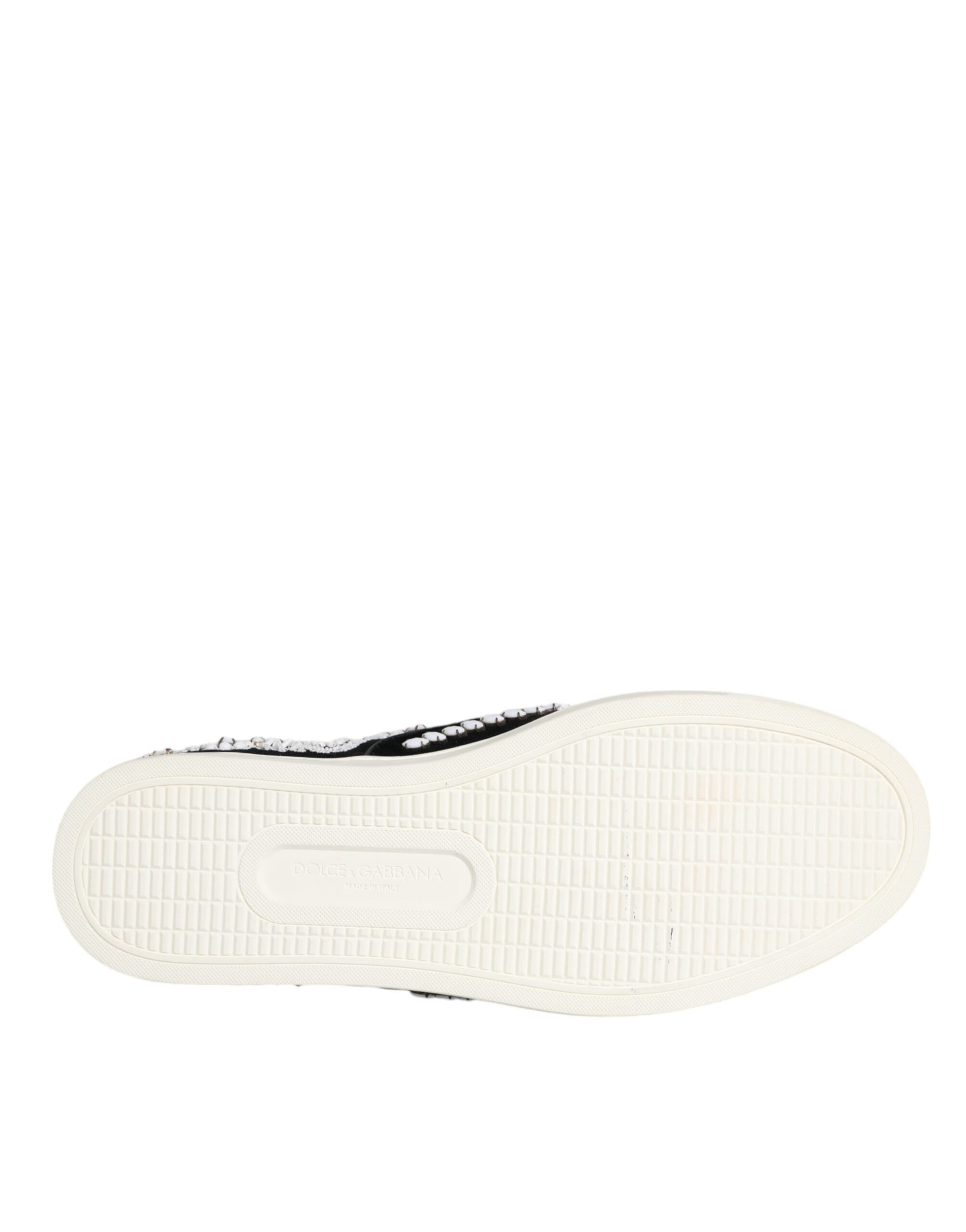 Schwarze, verzierte London-Schlupfschuhe für Herren