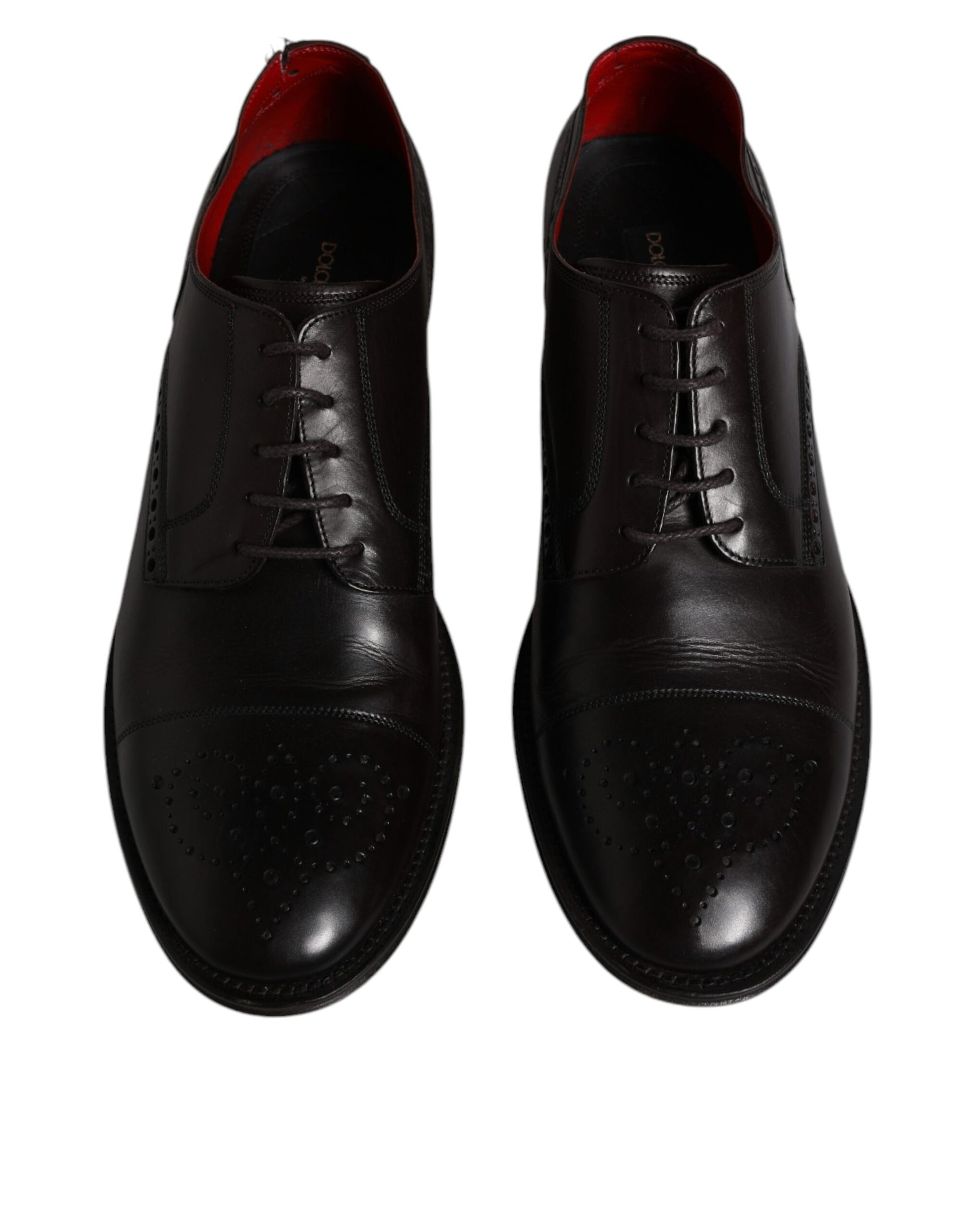 Schwarze Derby-Schuhe aus Kalbsleder für Herren