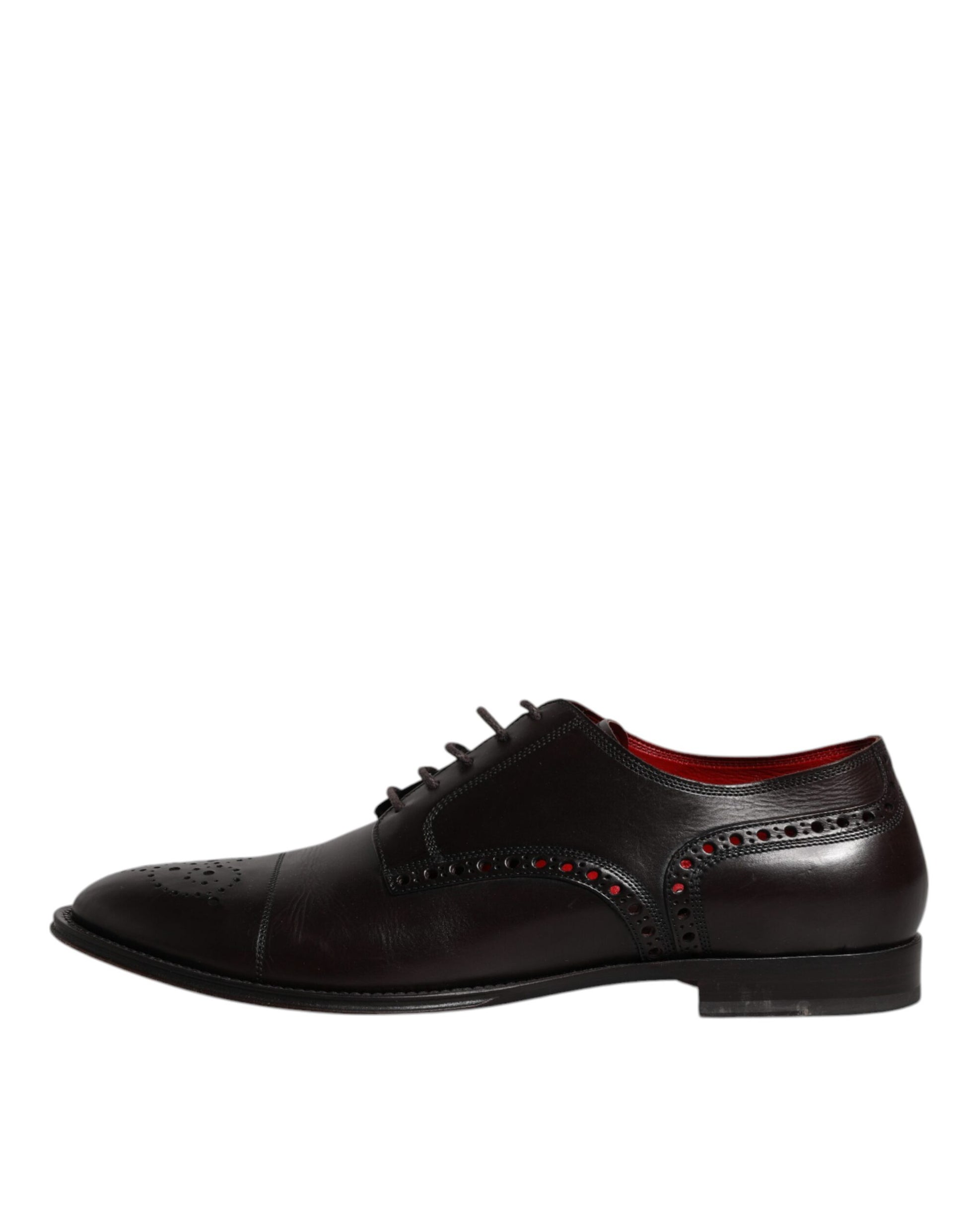Schwarze Derby-Schuhe aus Kalbsleder für Herren