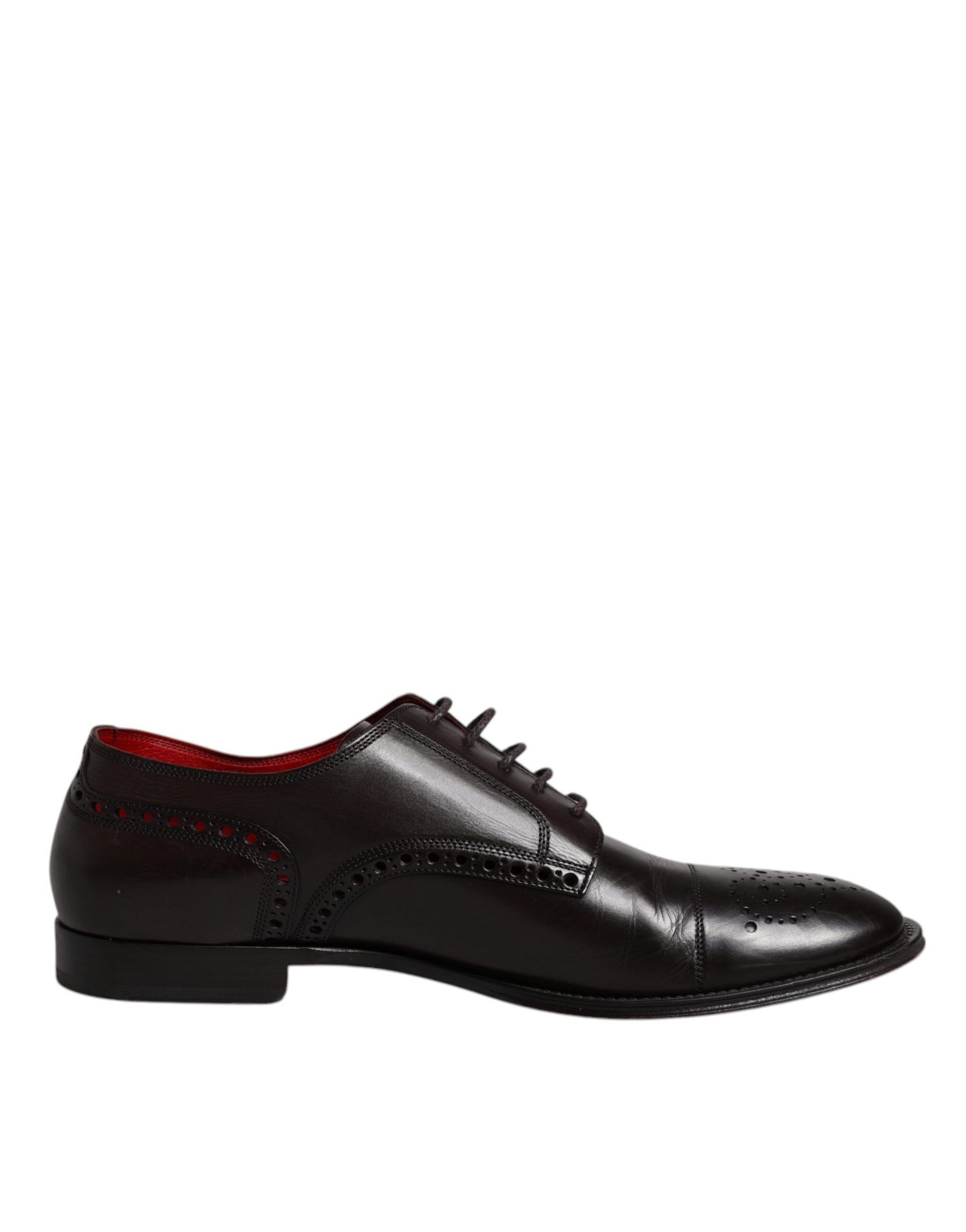 Schwarze Derby-Schuhe aus Kalbsleder für Herren