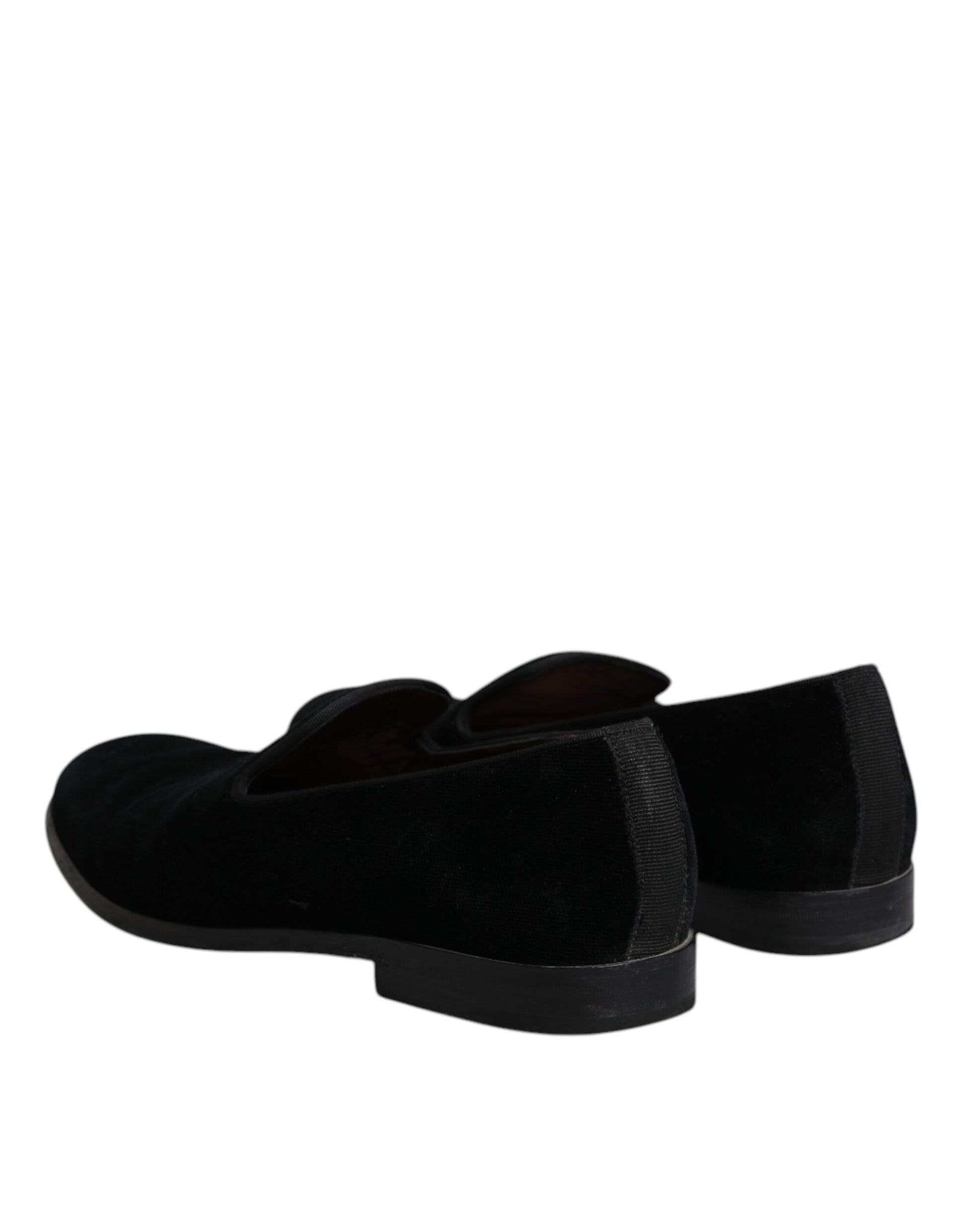 Schwarze Samt-Loafer für formelle Herren