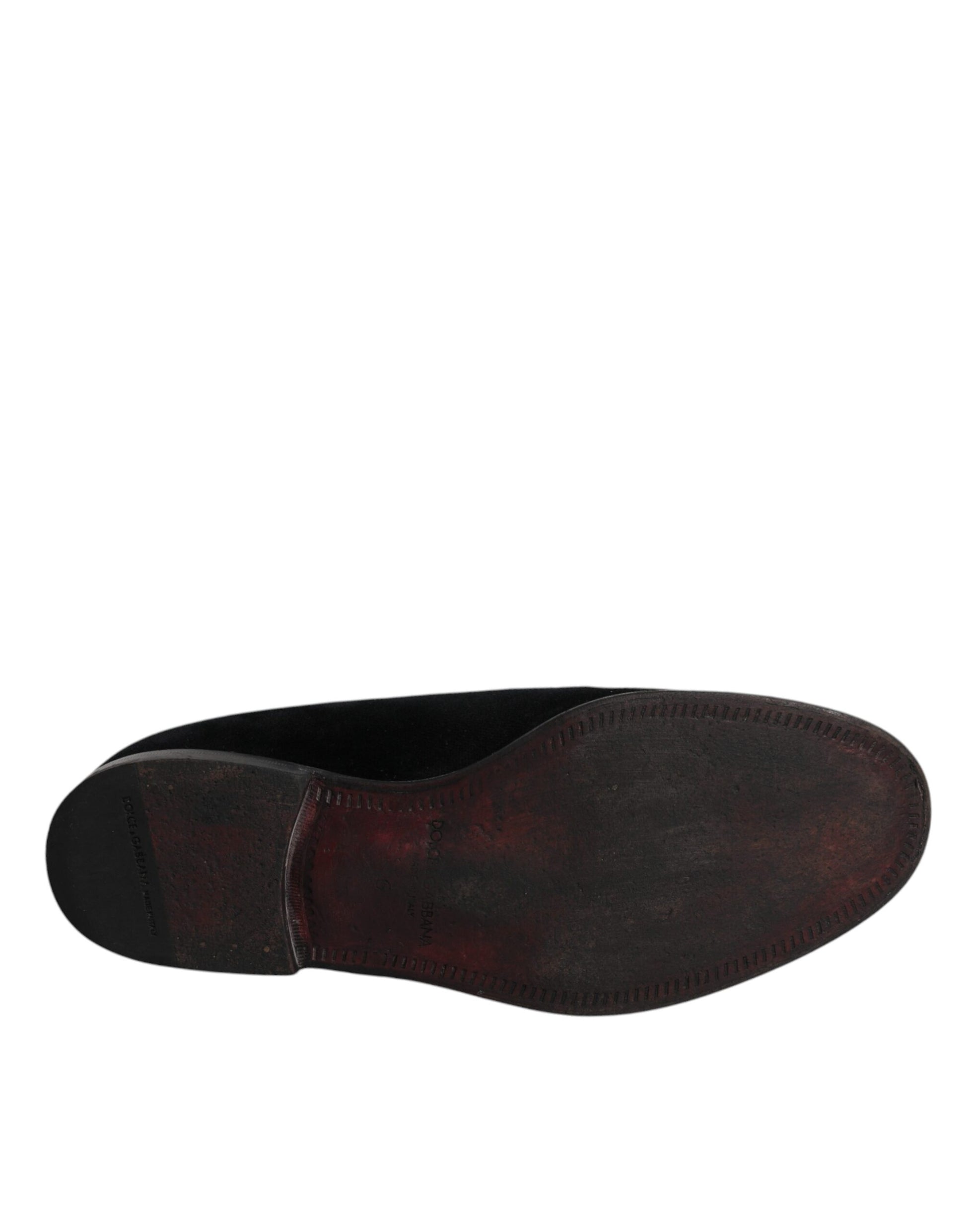 Schwarze Samt-Loafer für formelle Herren