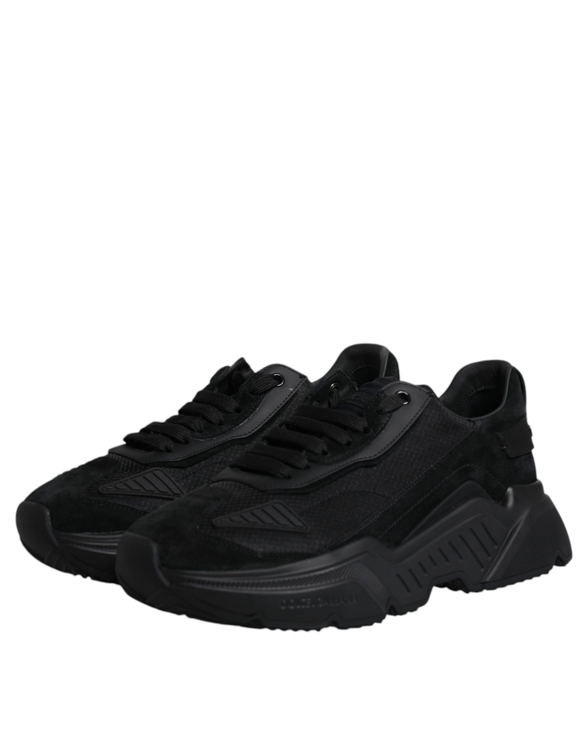Schwarze Daymaster Low Top Sneakers aus Leder