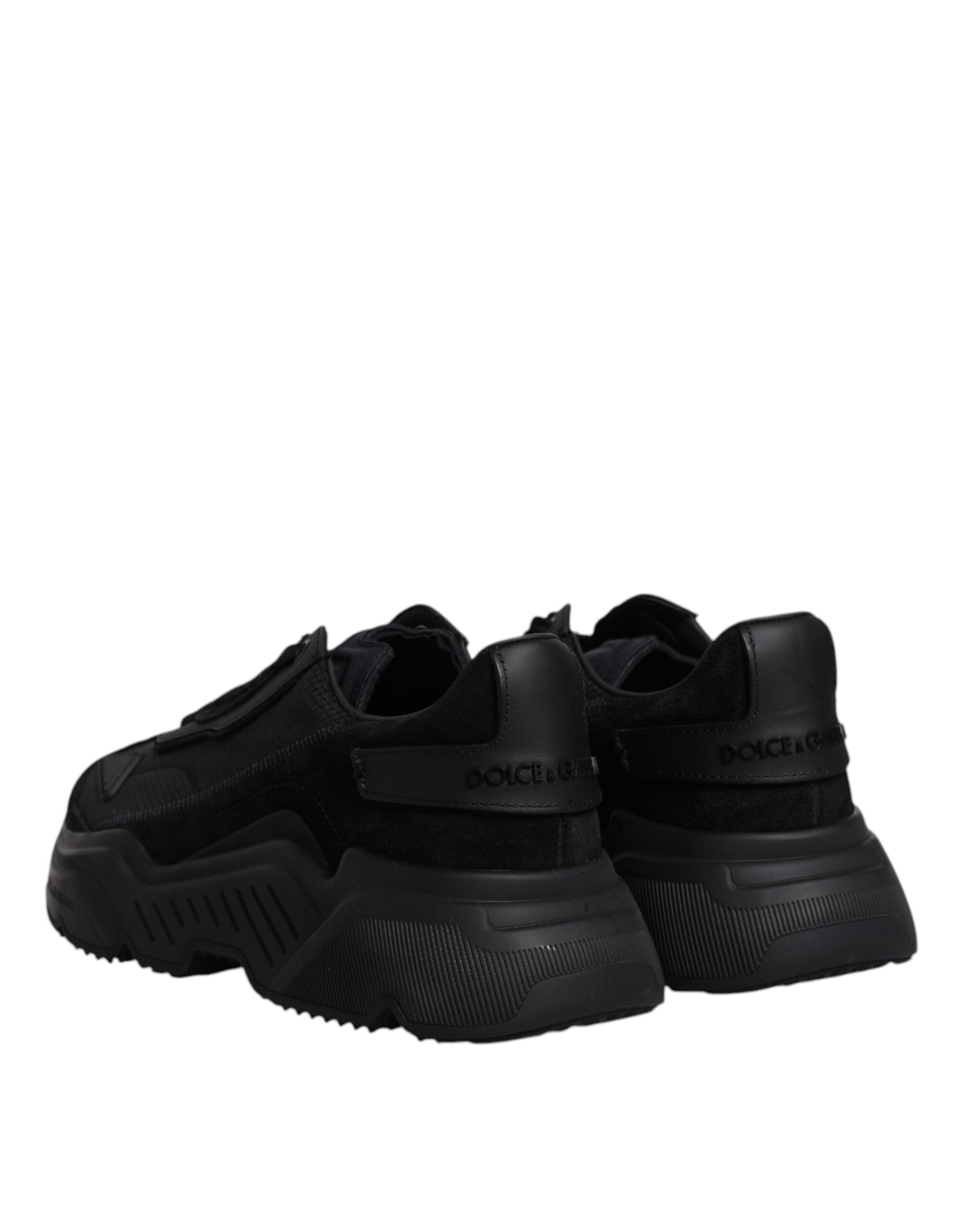 Schwarze Daymaster Low Top Sneakers aus Leder