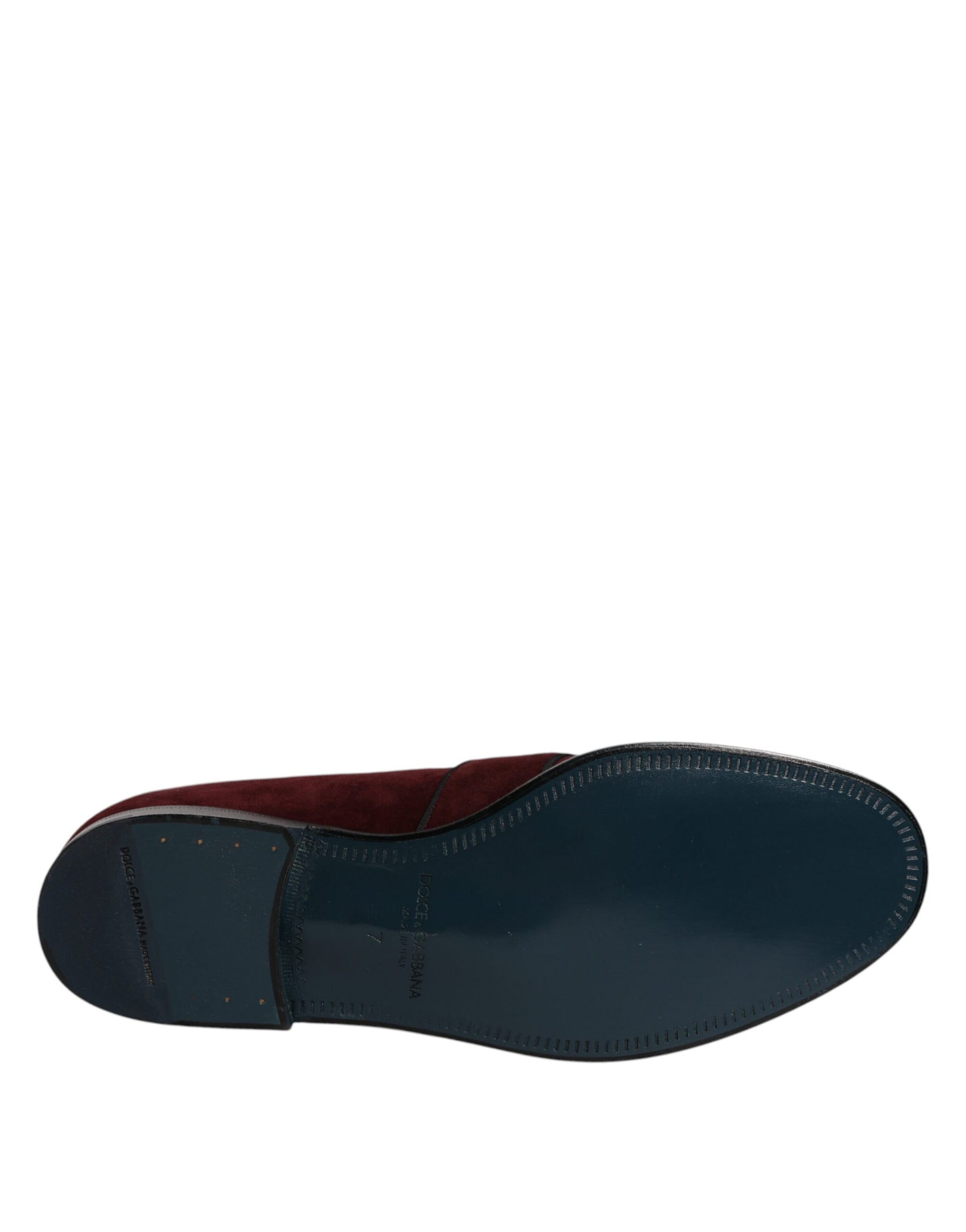 Bordeaux Wildleder Loafer Formelle Herren Abendschuhe