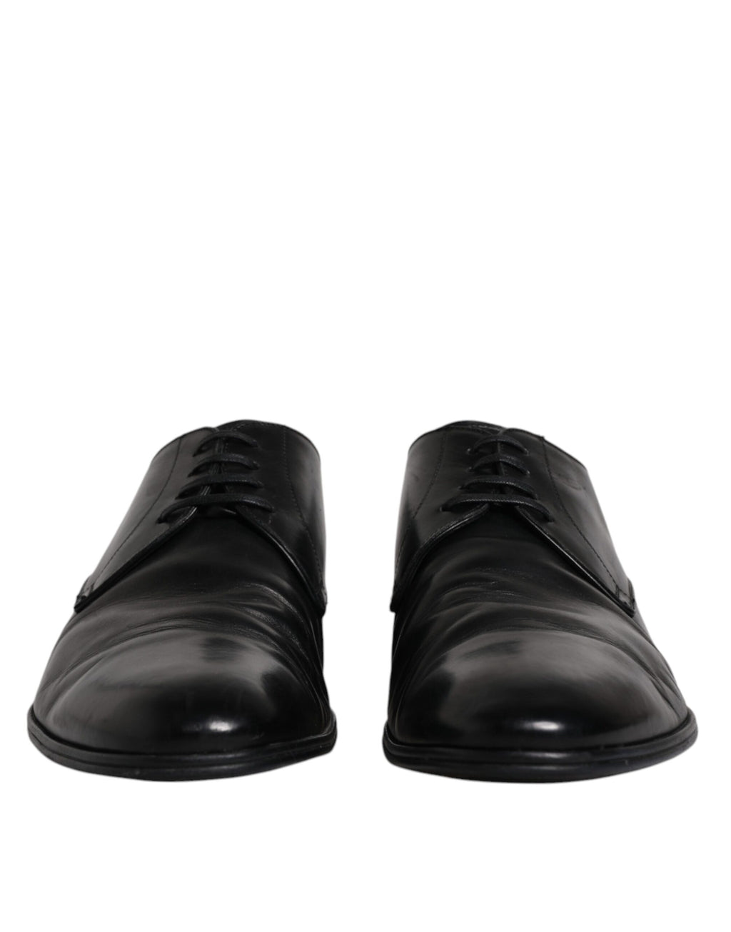 Schwarze Derby-Schuhe aus Lackleder für Herren