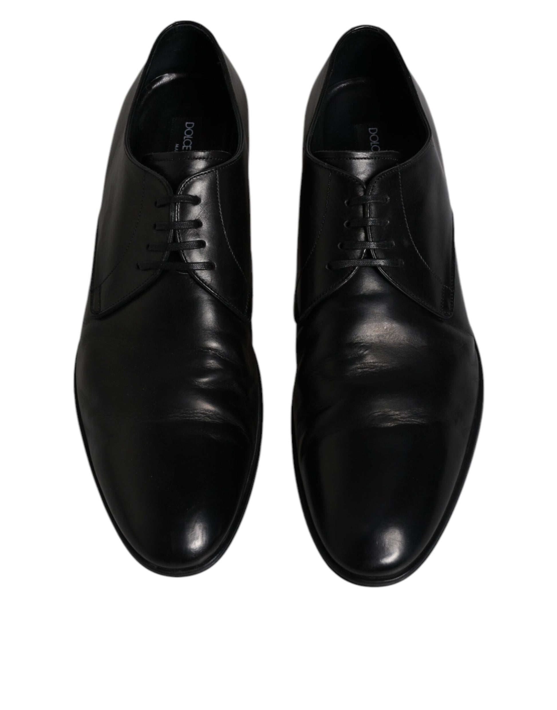 Schwarze Derby-Schuhe aus Lackleder für Herren