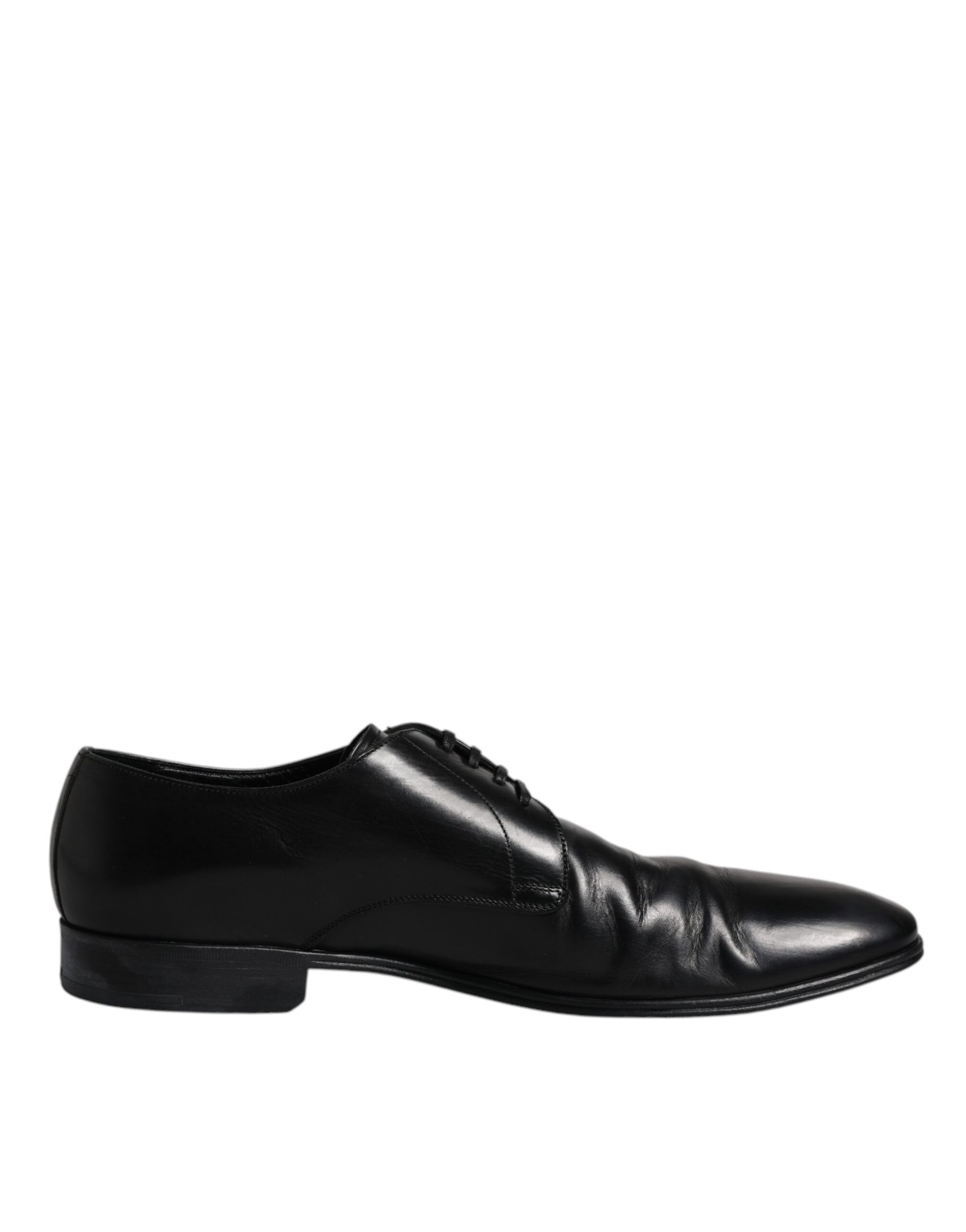 Schwarze Derby-Schuhe aus Lackleder für Herren