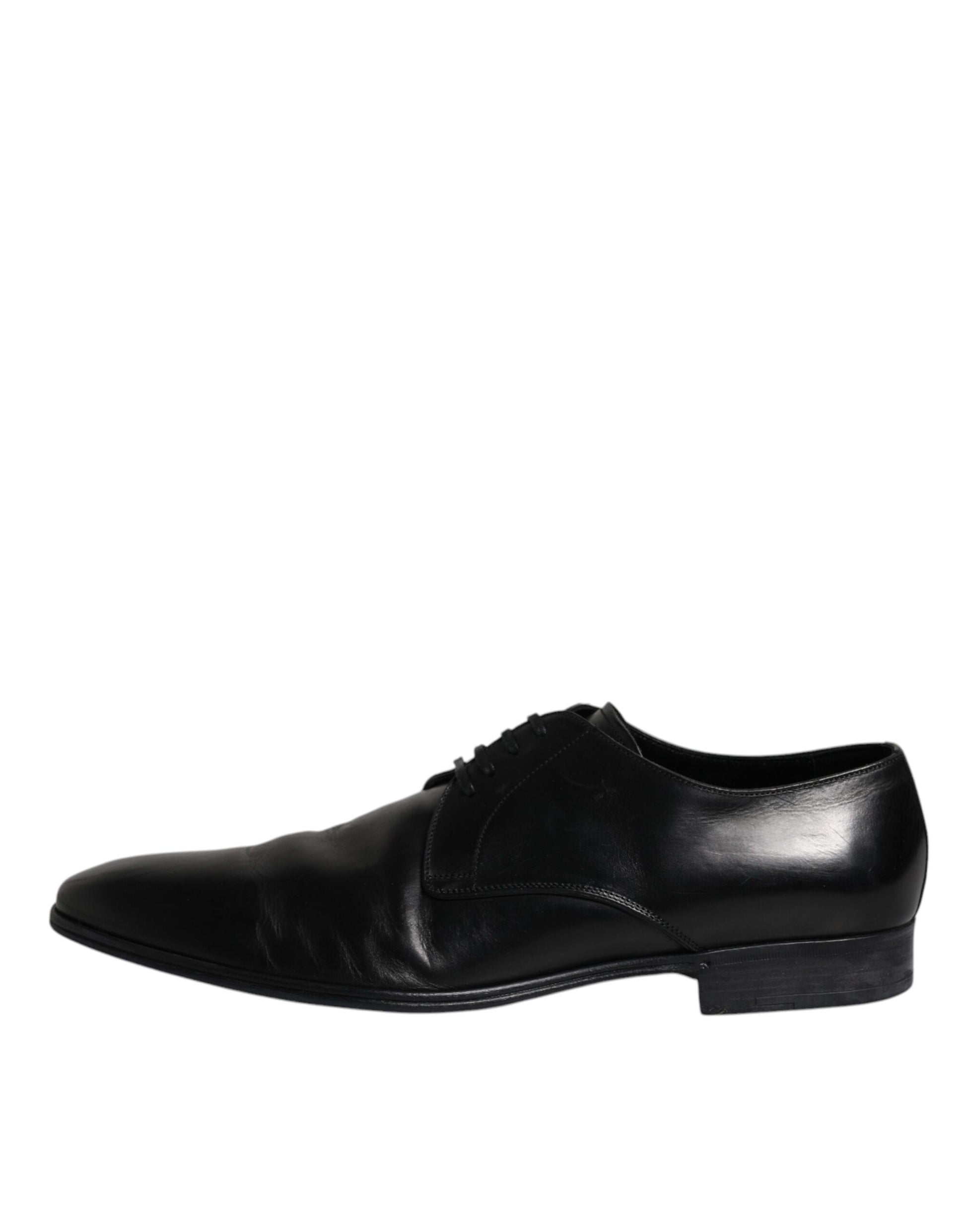 Schwarze Derby-Schuhe aus Lackleder für Herren
