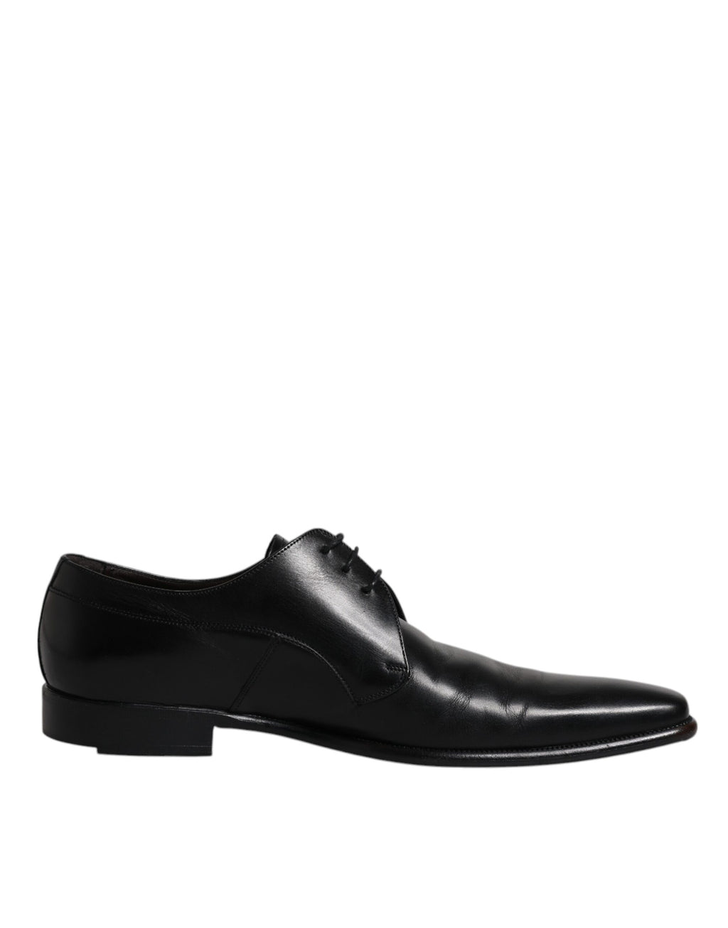 Schwarze Derby-Schuhe aus Leder für Herren