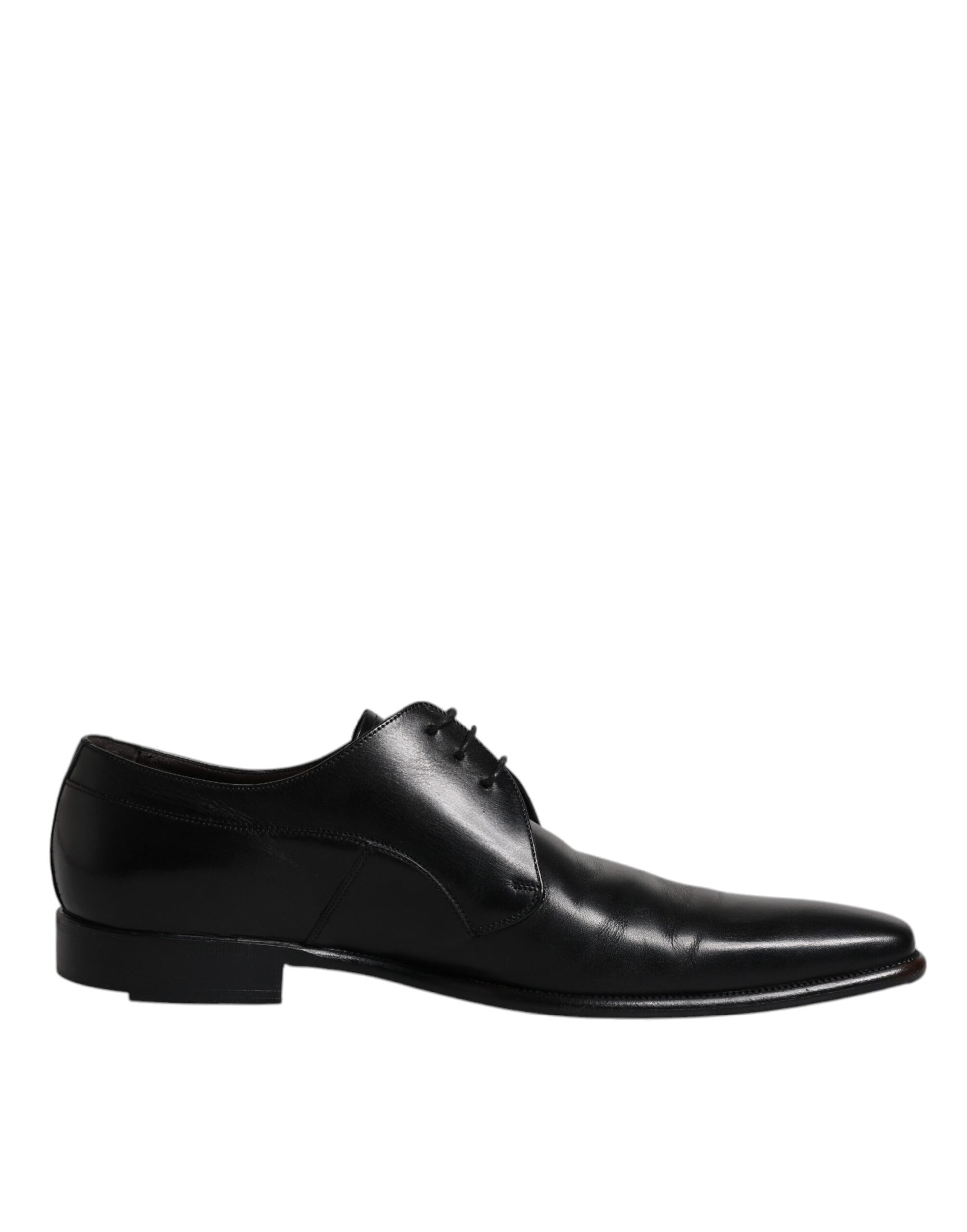 Schwarze Derby-Schuhe aus Leder für Herren