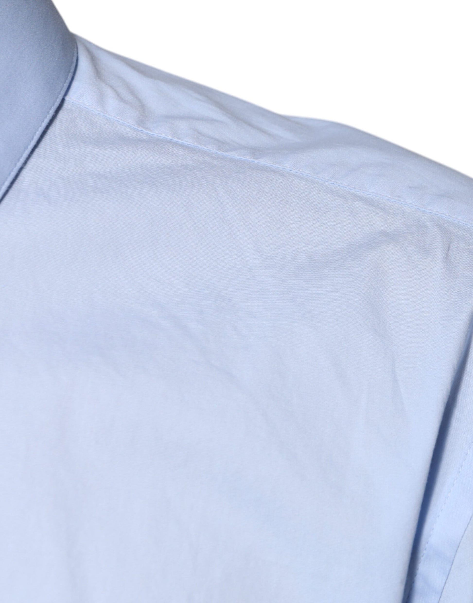 Hellblaues Slim Fit MARTINI-Hemd aus Baumwolle