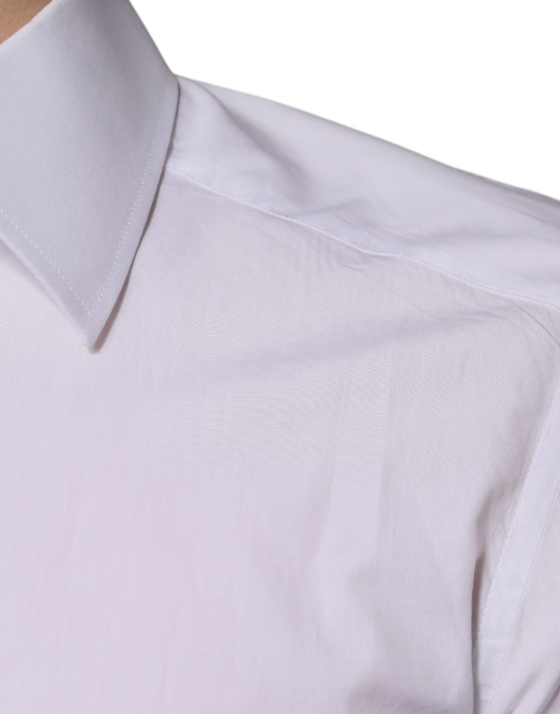 Weißes Slim Fit GOLD Herrenhemd aus Baumwolle
