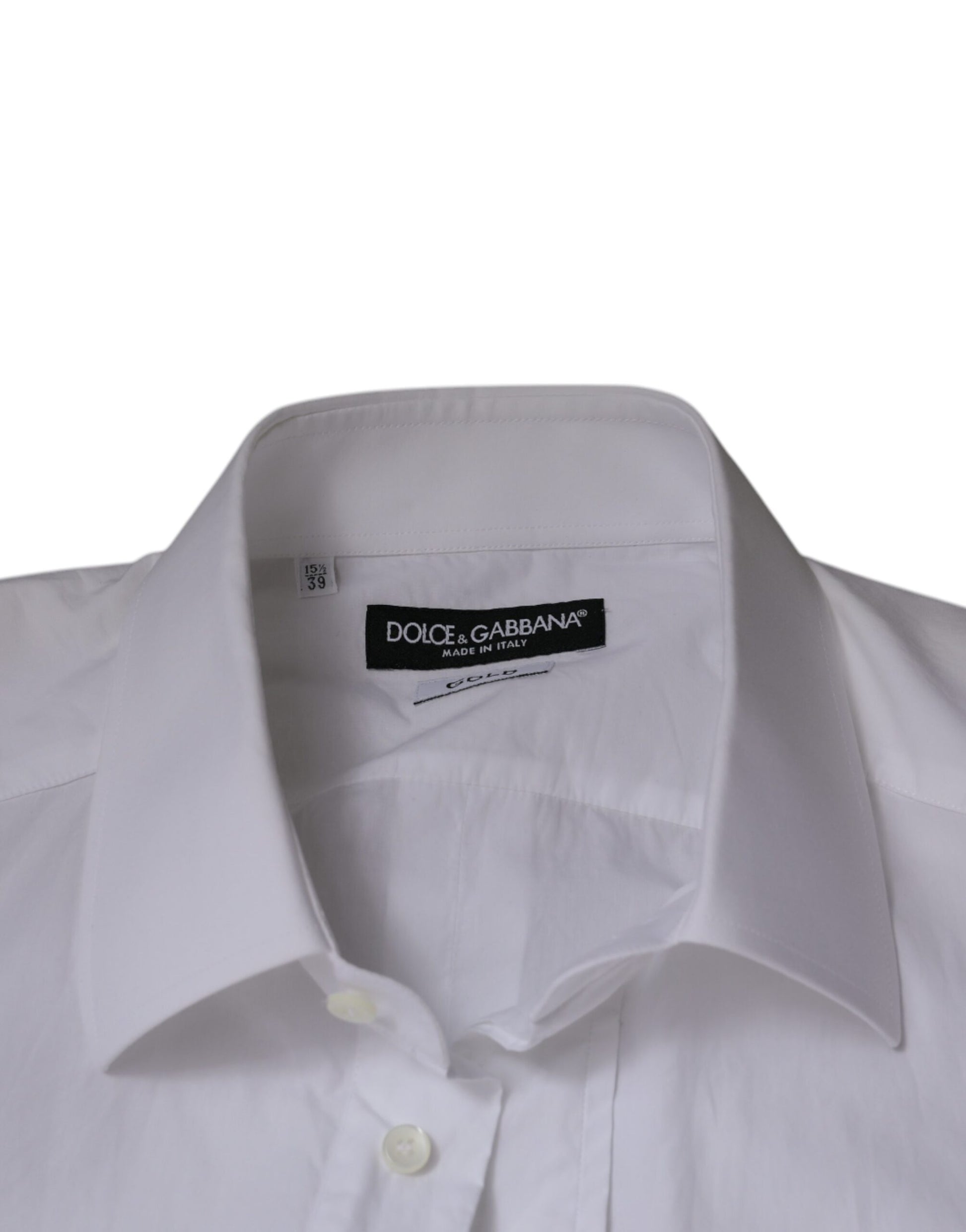 Weißes Slim Fit GOLD Herrenhemd aus Baumwolle