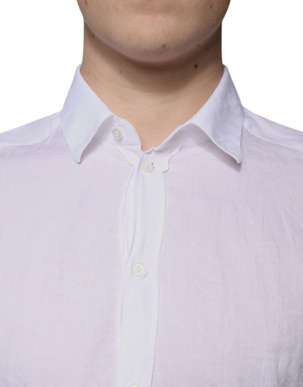 Weißes Slim Fit Herrenhemd aus Baumwolle