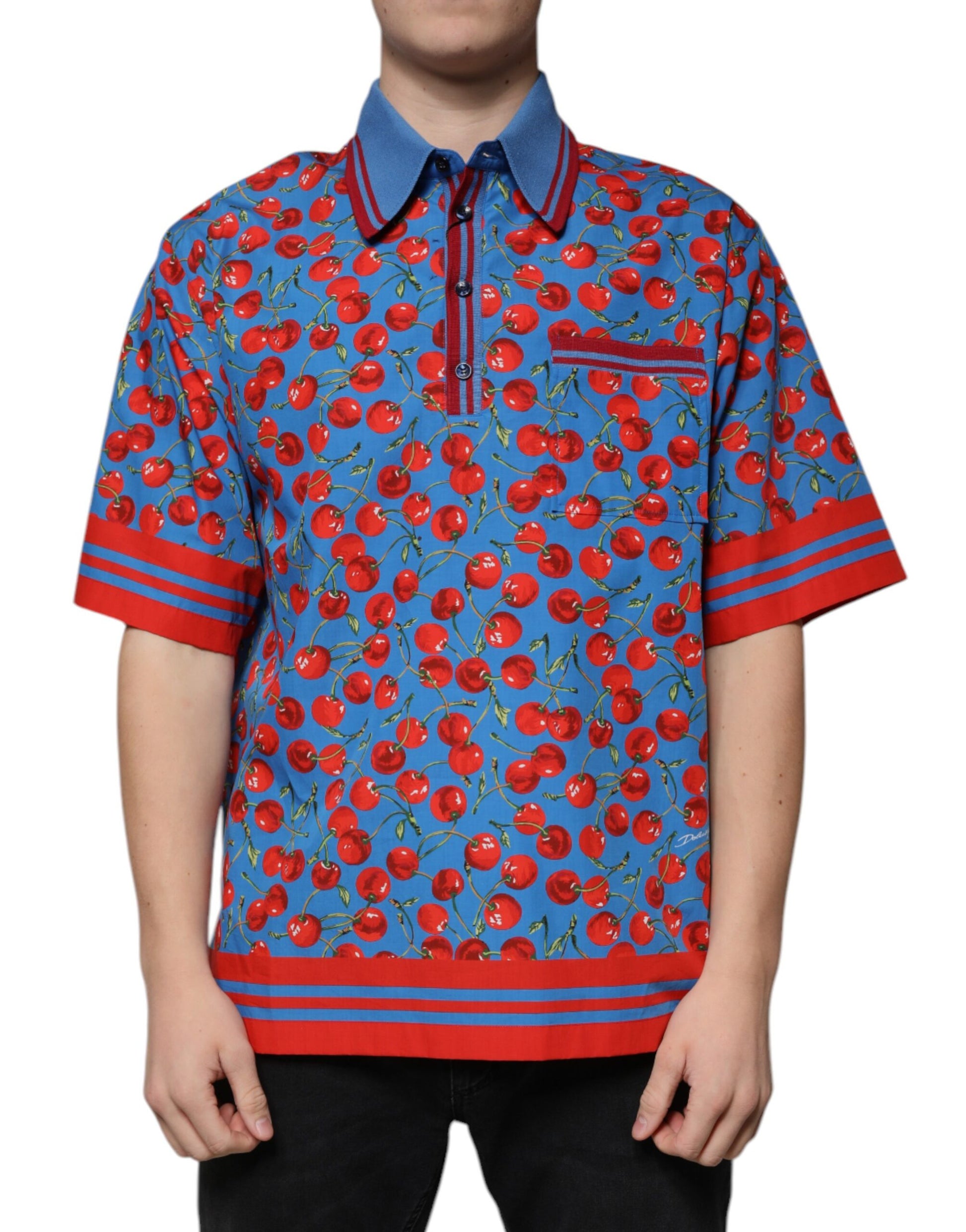 Blue Cherry Herren Poloshirt aus Baumwolle mit Kragen