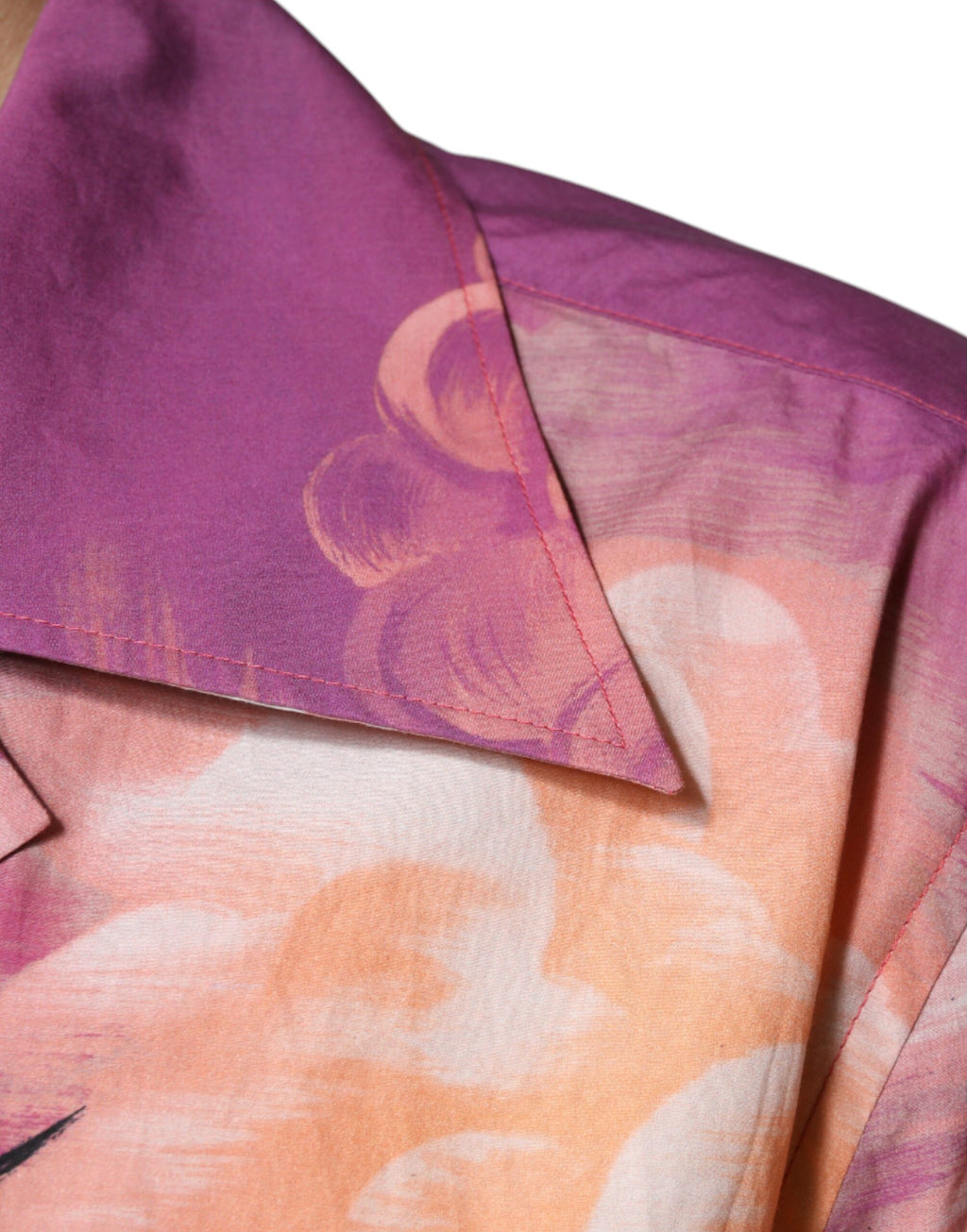 Mehrfarbiges tropisches Button-Down-Freizeithemd