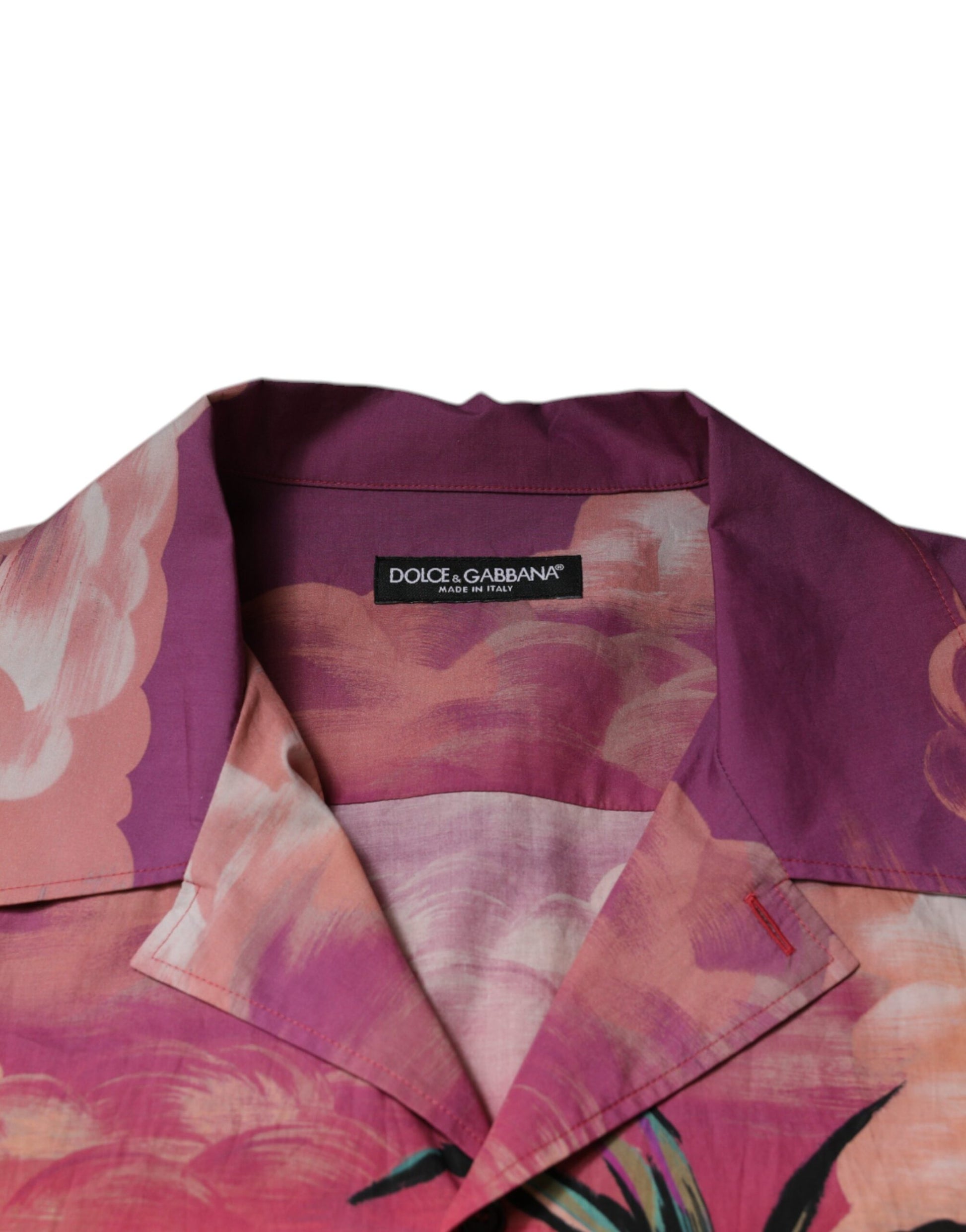 Mehrfarbiges tropisches Button-Down-Freizeithemd
