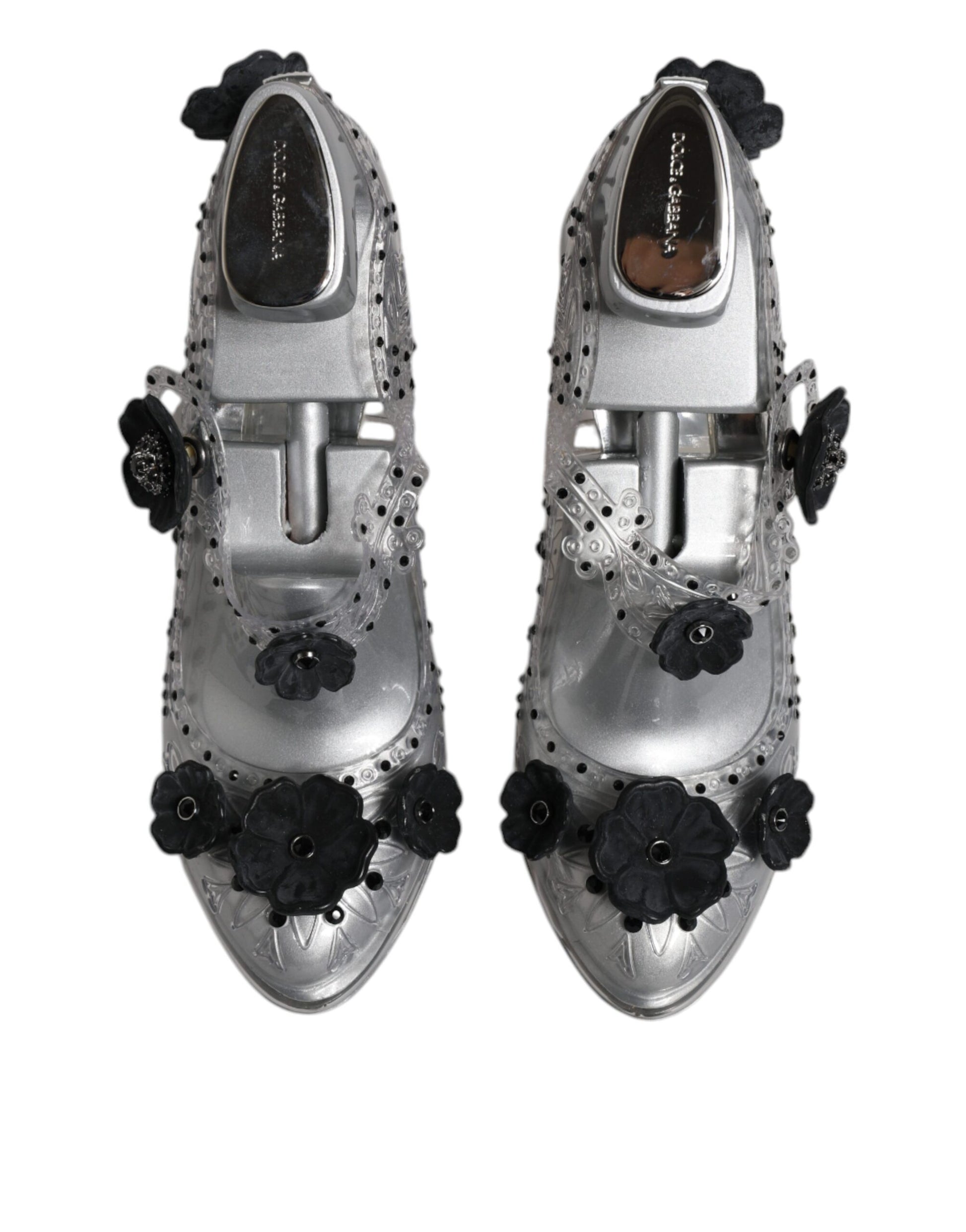 Klare Blumenkristall CINDERELLA Heels Schuhe