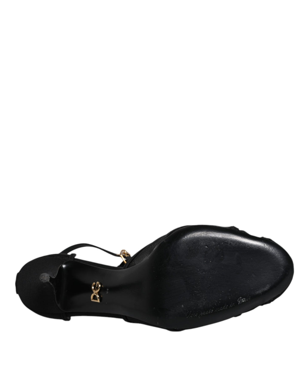 Schwarze Mesh-Pumps mit Knöchelriemen