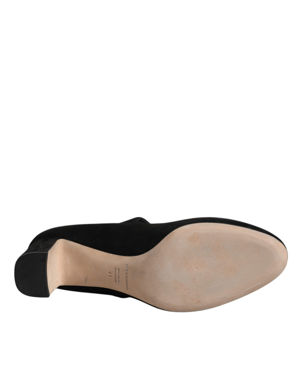 Schwarze Wildleder-Pumps mit Blockabsatz