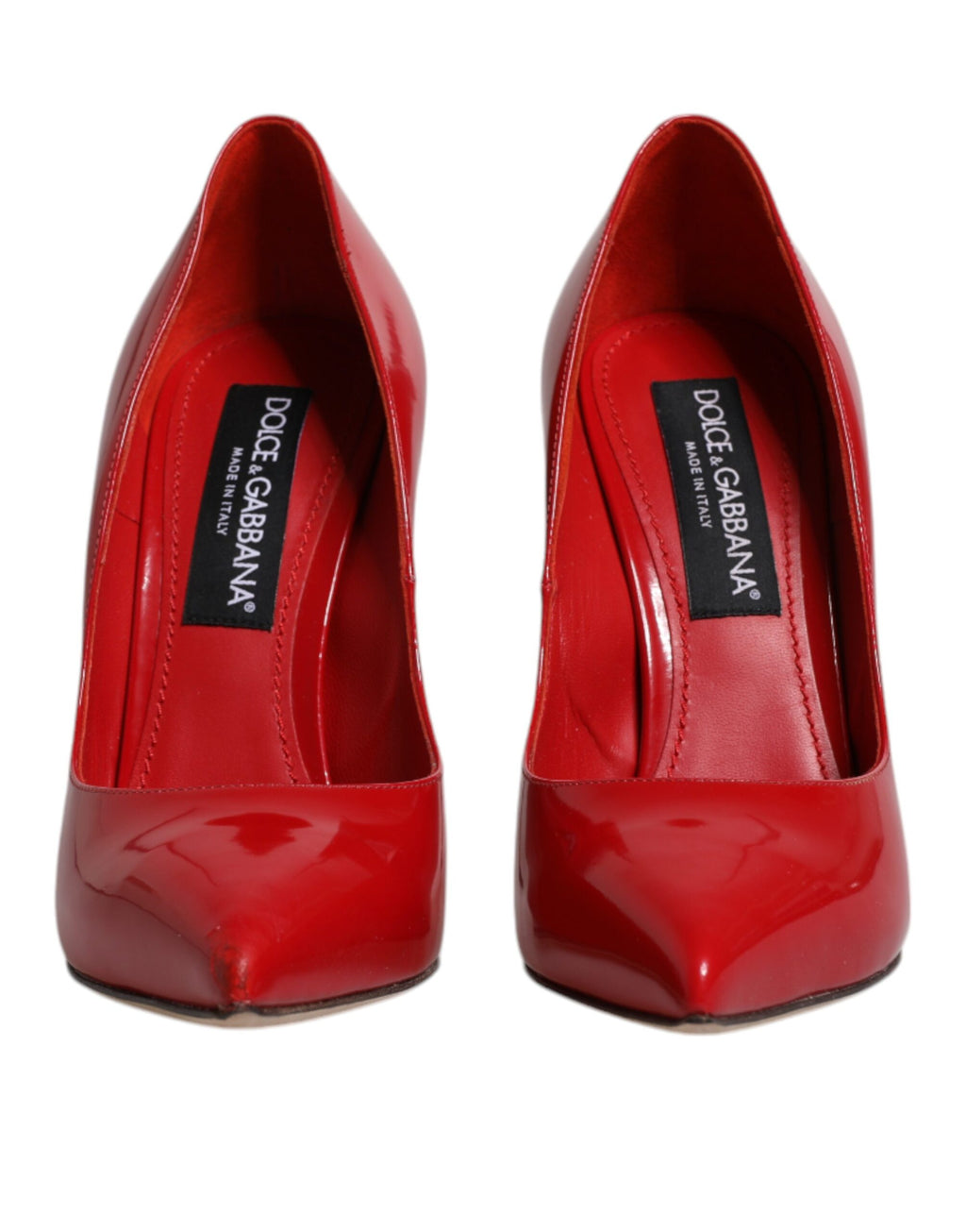 Rote Lackleder Stiletto Heels Pumps Schuhe