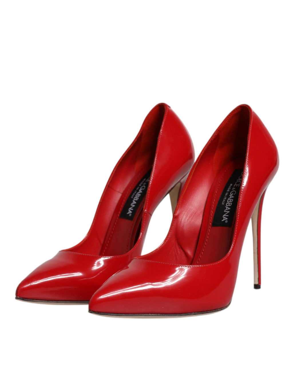 Rote Lackleder Stiletto Heels Pumps Schuhe