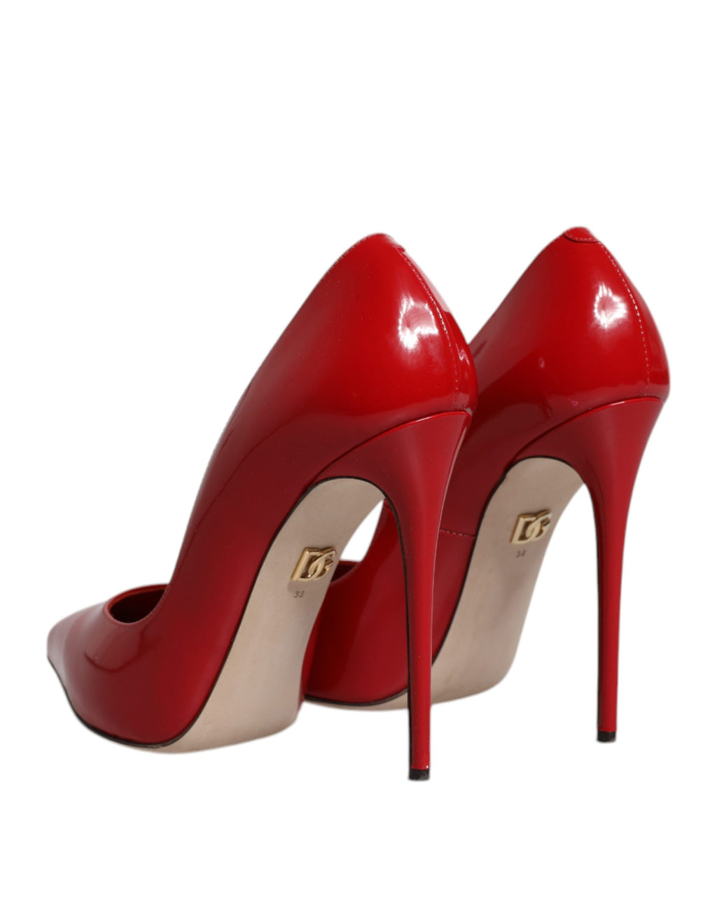 Rote Lackleder Stiletto Heels Pumps Schuhe