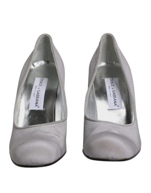 Graue Wildleder Pumps mit hohem Absatz