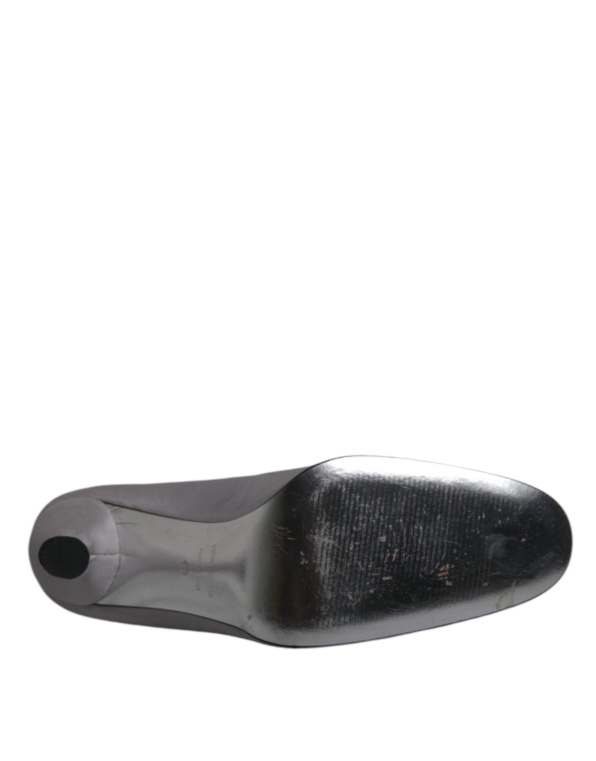 Graue Wildleder Pumps mit hohem Absatz