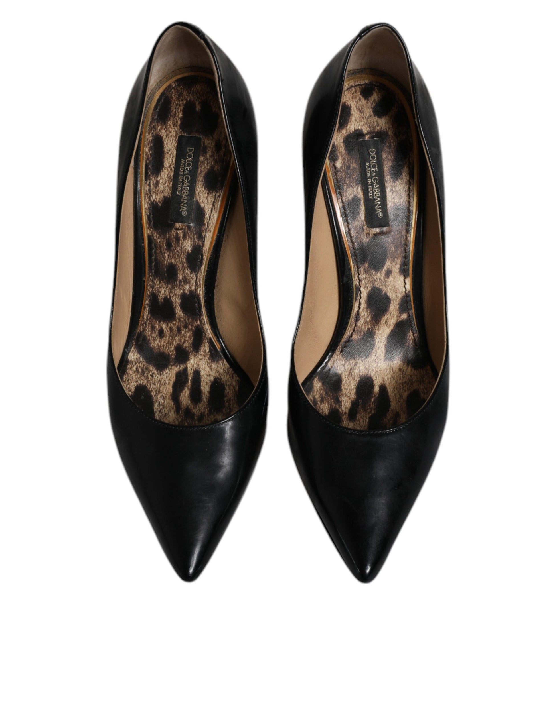 Schwarze Pumps aus Kalbsleder mit Stilettoabsatz