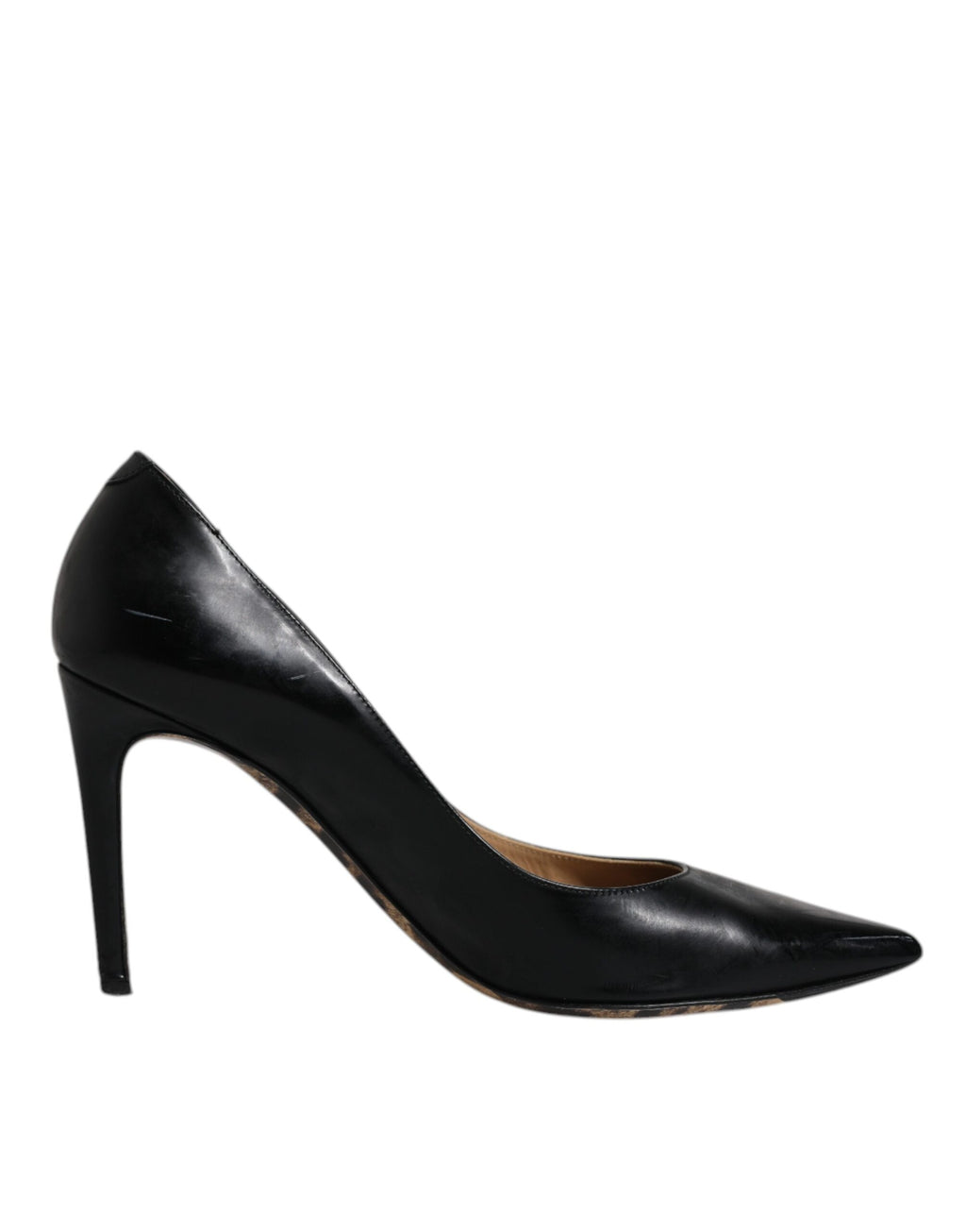 Schwarze Pumps aus Kalbsleder mit Stilettoabsatz