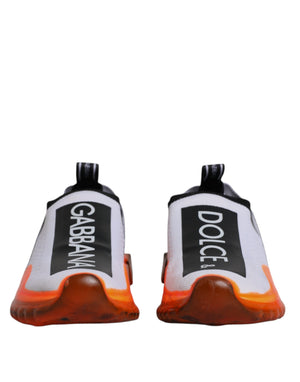 Weiß Orange Slip On Sorrento Sneakers Schuhe