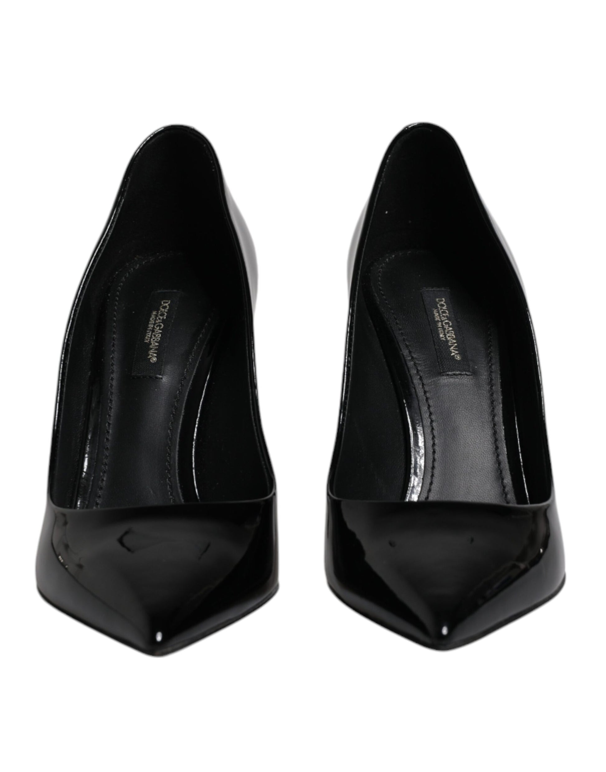 Schwarze Lackleder High Heels Pumps Schuhe