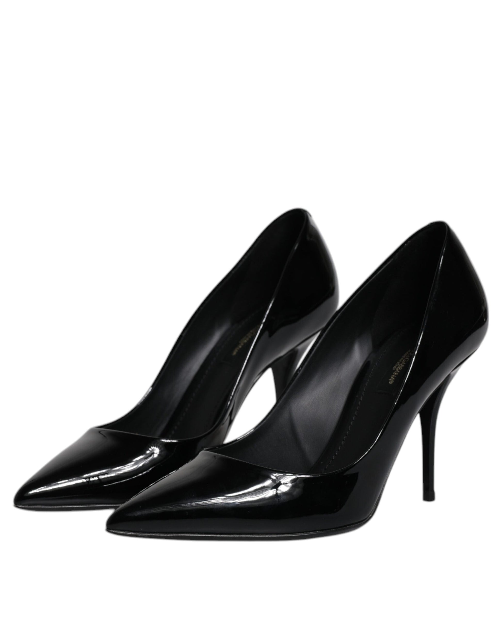 Schwarze Lackleder High Heels Pumps Schuhe