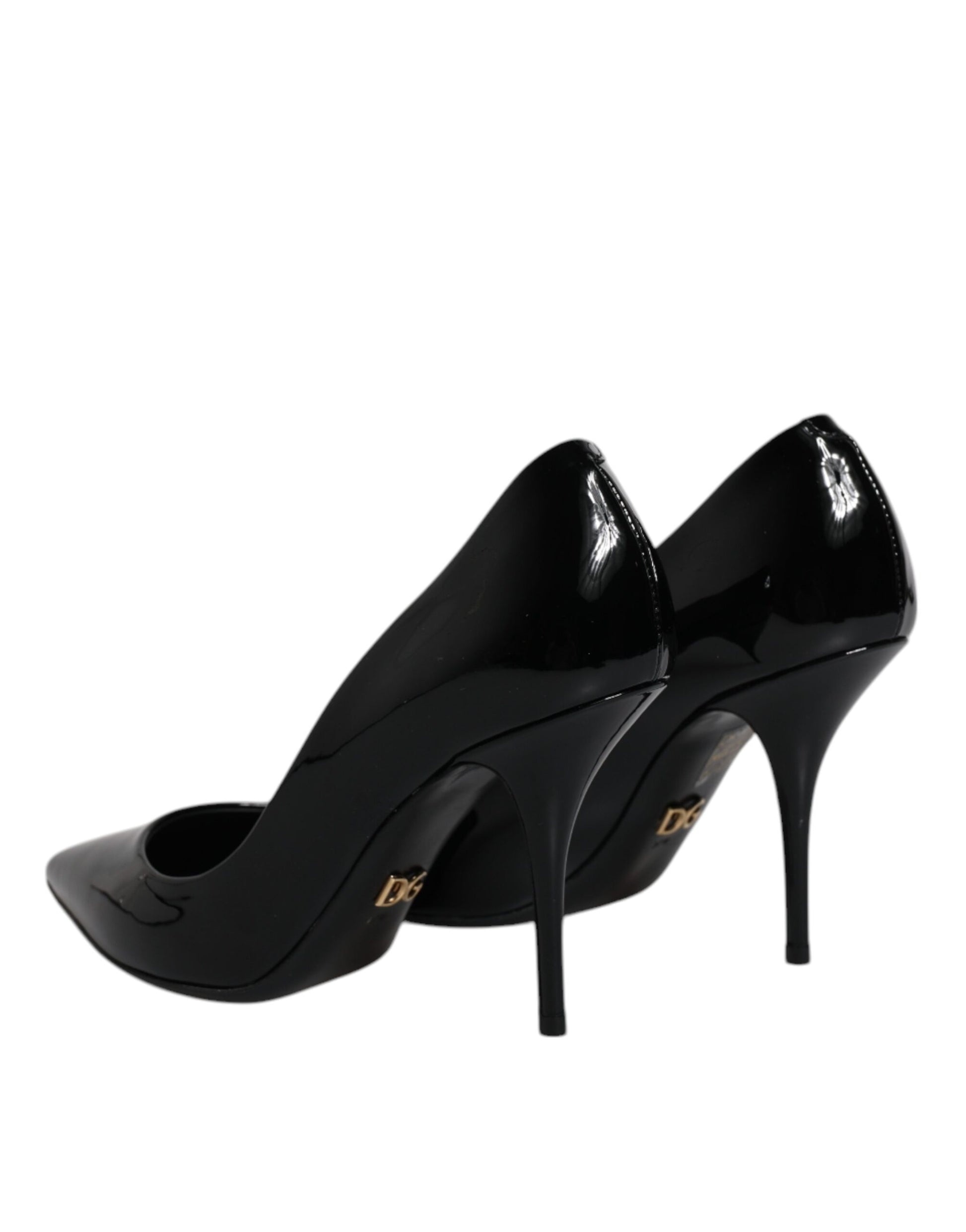 Schwarze Lackleder High Heels Pumps Schuhe