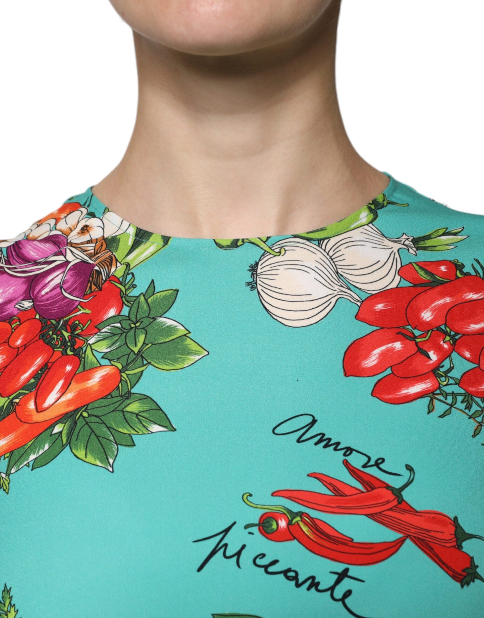 Ärmelloses Tanktop mit buntem Gemüse