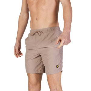 Graue Nylon-Badeshorts