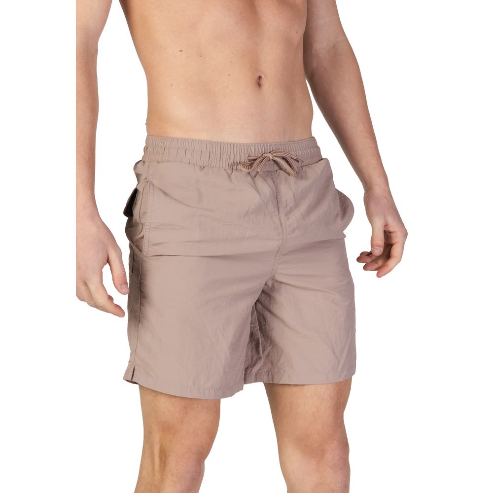 Graue Nylon-Badeshorts