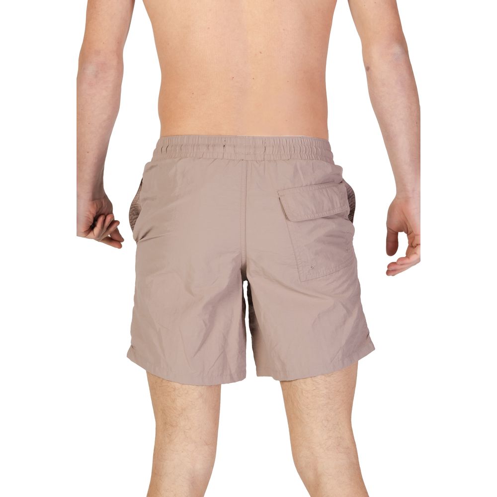 Graue Nylon-Badeshorts