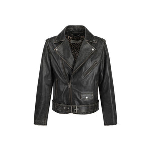 Goldene Bikerjacke