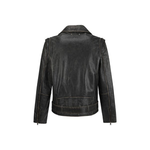 Goldene Bikerjacke