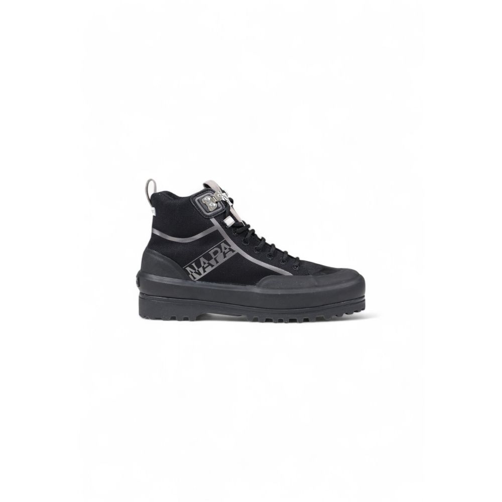 Schwarzer Stoff-Sneaker